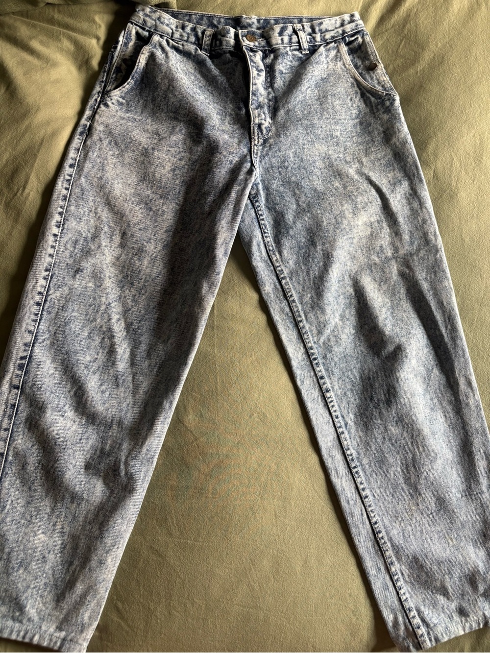 Vintage 80s Acid Wash High Waist Jeans Mom Jeans 31x27